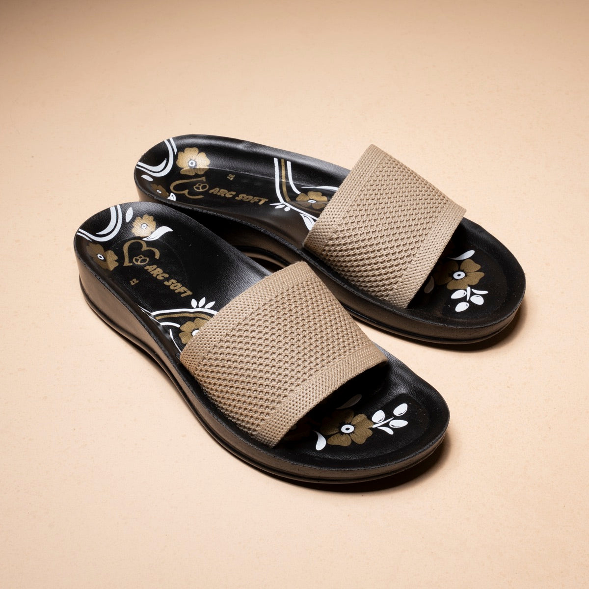 Tricot Flowers Slipper